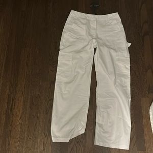 White fox trendy cargo pants white (medium)